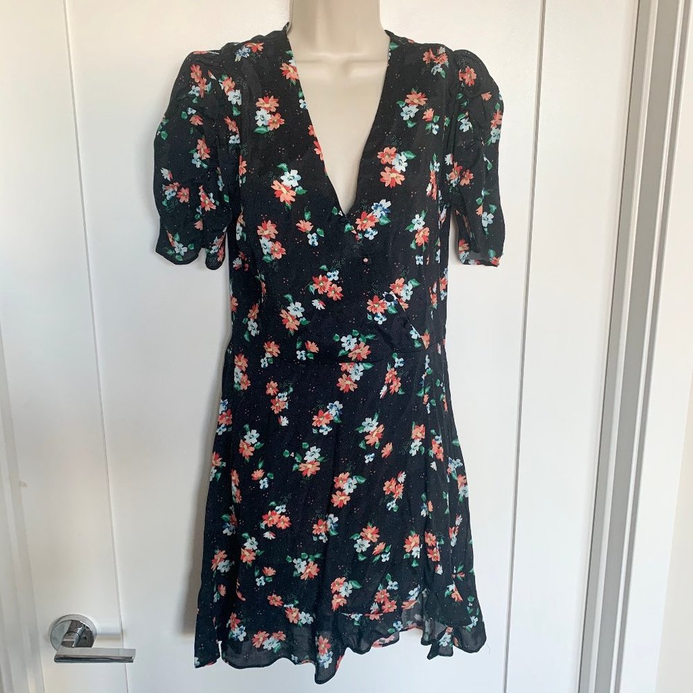 ❌SOLD❌ ZARA NWT FLORAL RUFFLED PRINT MINI DRESS - Picture 9 of 9